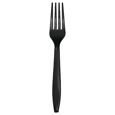 Touch Of Color Black Plastic Forks, 7", 288PK 010467